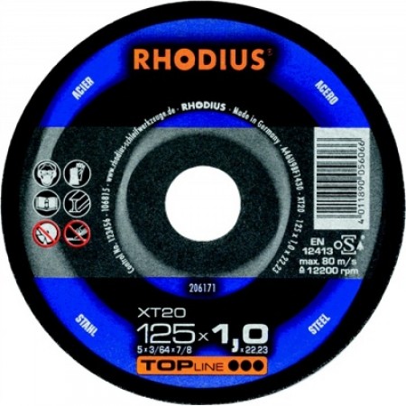 Rhodius XT20 pjovimo diskas metalui ø 1,0–1,9 mm | Boltlita - Tvirtinimo detalės ir įrankiai