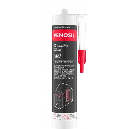 PENOSIL SpeedFix Clear 909 elastingi kaučiukiniai klijai | Boltlita - Tvirtinimo detalės ir įrankiai