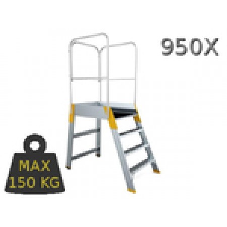 Kopėčios su darbine aikštele 3,4,5,6,7,8 pakopų, max iki 150 kg. | Boltlita - Tvirtinimo detalės ir įrankiai